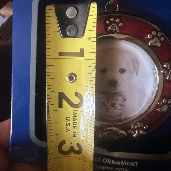 DOG/CAT Ornament By Regent Square Studio Design European Crystal Christmas Cameo - Picture 4 of 5